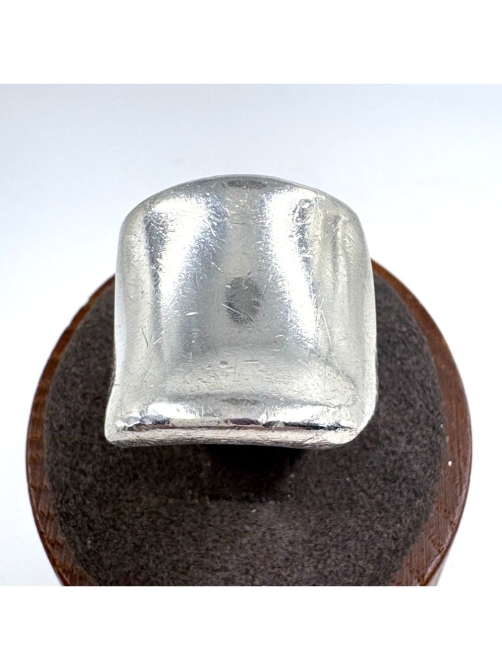 VTG Solid Sterling Silver 925 Concave Wide Band Polished Ring Size 8.25